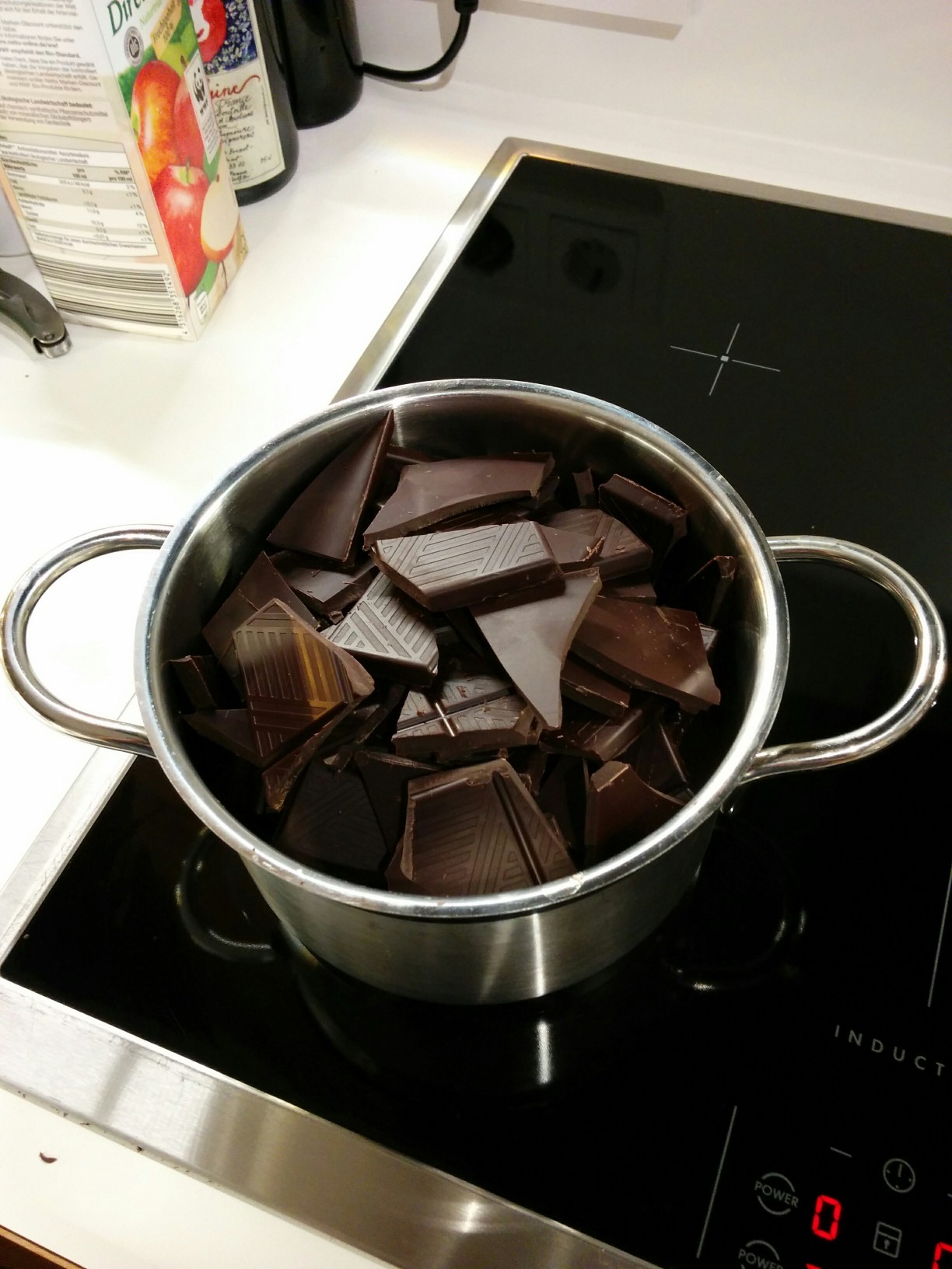 choclate and butter melting step 1