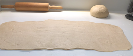 Teig ausgewellt